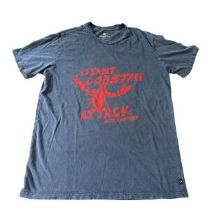 Sperry Giant Lobstah Attack With Buttah Graphic Tee Shirt Men's Small Navy